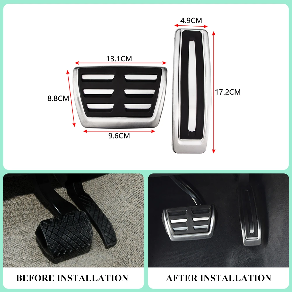 Pedales de aluminio Audi Q7 SQ7 y Porsche Cayenne 2006-2016 - imagen 4
