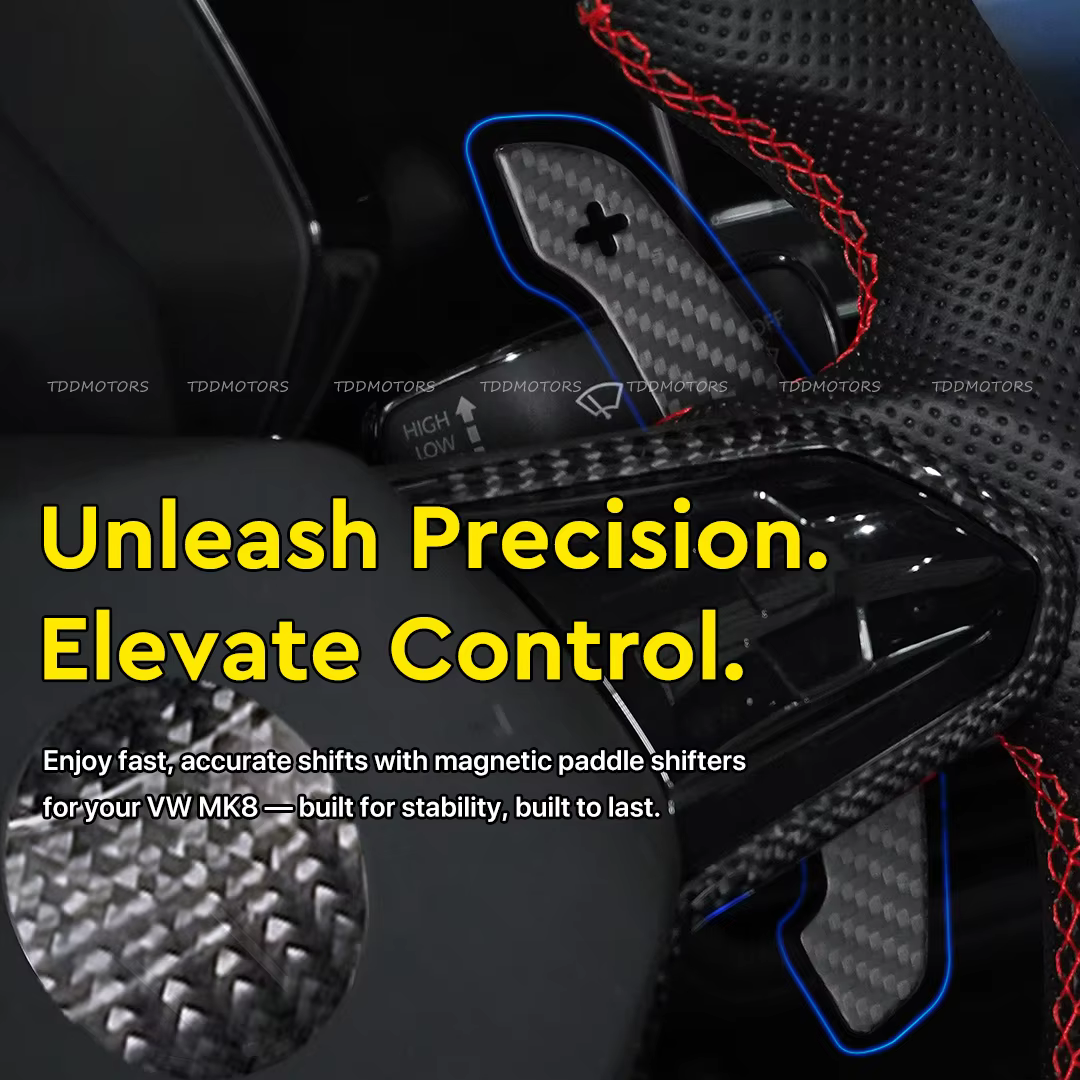 Palancas de cambio magnéticas TDD de carbono para Golf 8 GTI/R - imagen 4