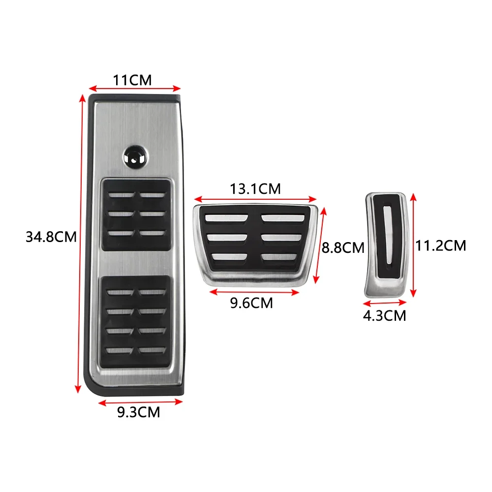 Cubrepedales de acero inoxidable Audi A4 B9 A5 F5 2016-2019 - imagen 2