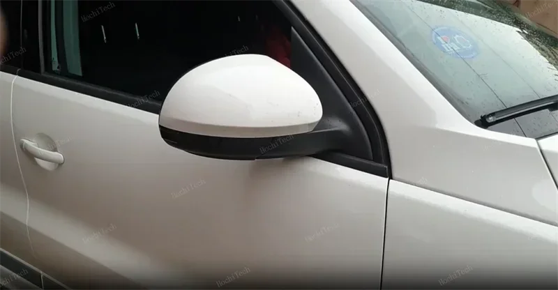 Vista de instalación en conjunto del retrovisor