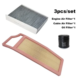 Juego de filtros 3 uds para Dongfeng Haoji 2022-2025 DFM Aeolus enorme 1,5 T AC cabina motor filtro de aceite de aire Kit de mantenimiento Accesorios