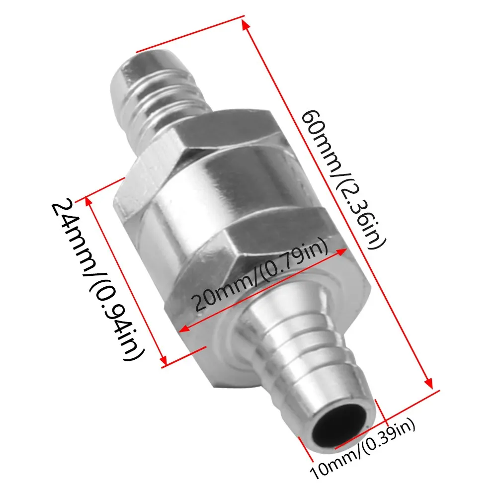 Válvula antirretorno combustible aluminio FP-1048A para carburador 6-12mm - imagen 5