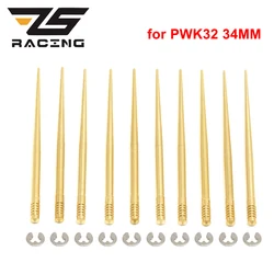 ZS Racing 10 Uds KEIHIN aguja de chorro N427-46-JFN/JFQ/JFG/JJD/JJE/JJF/JJG/JJJ/JJH con Clip aguja de aceite para PWK32 PWK34 Kit de reparación
