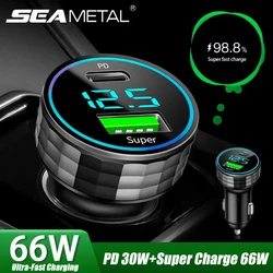 SEAMETAL cargador USB coche carga rápida PD universal