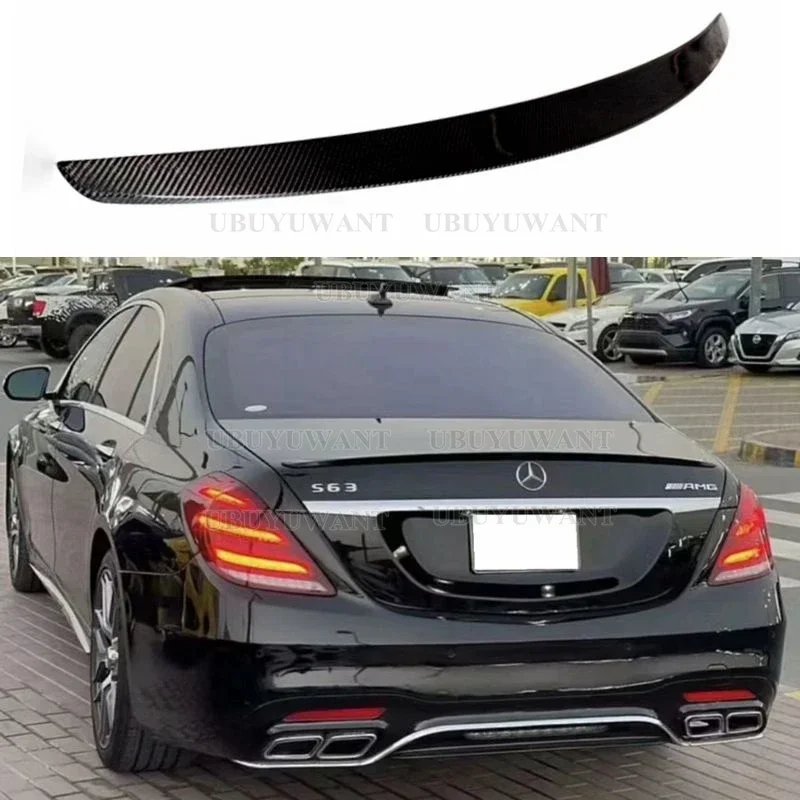Alerón de maletero efecto carbono para Mercedes-Benz Clase S W222