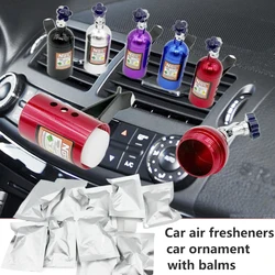 Ambientador de coche para rejilla con botella de aluminio estilo NOS