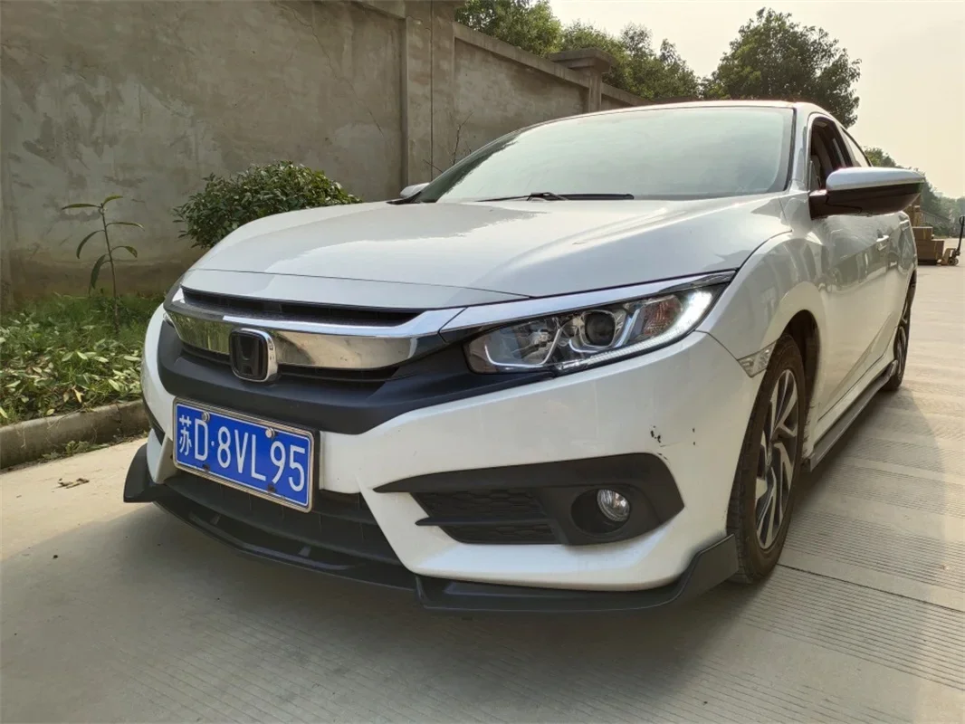 Labio delantero Combat para Honda Civic 2016-2019, negro mate - imagen 2