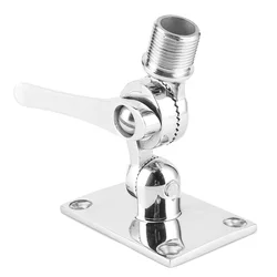 Soporte de antena VHF marino con base abatible de acero inoxidable