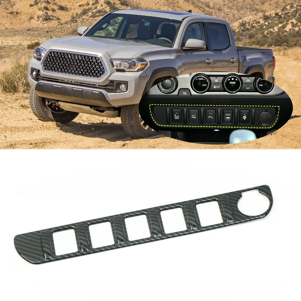 Embellecedor panel Toyota Tacoma 2016-2020 fibra carbono ABS - imagen 2