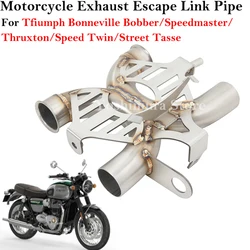 Tubo enlace escape Triumph Bonneville Bobber Thruxton T100 T120
