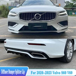 Difusor de parachoques Volvo S60/V60 2020-2023 ABS negro