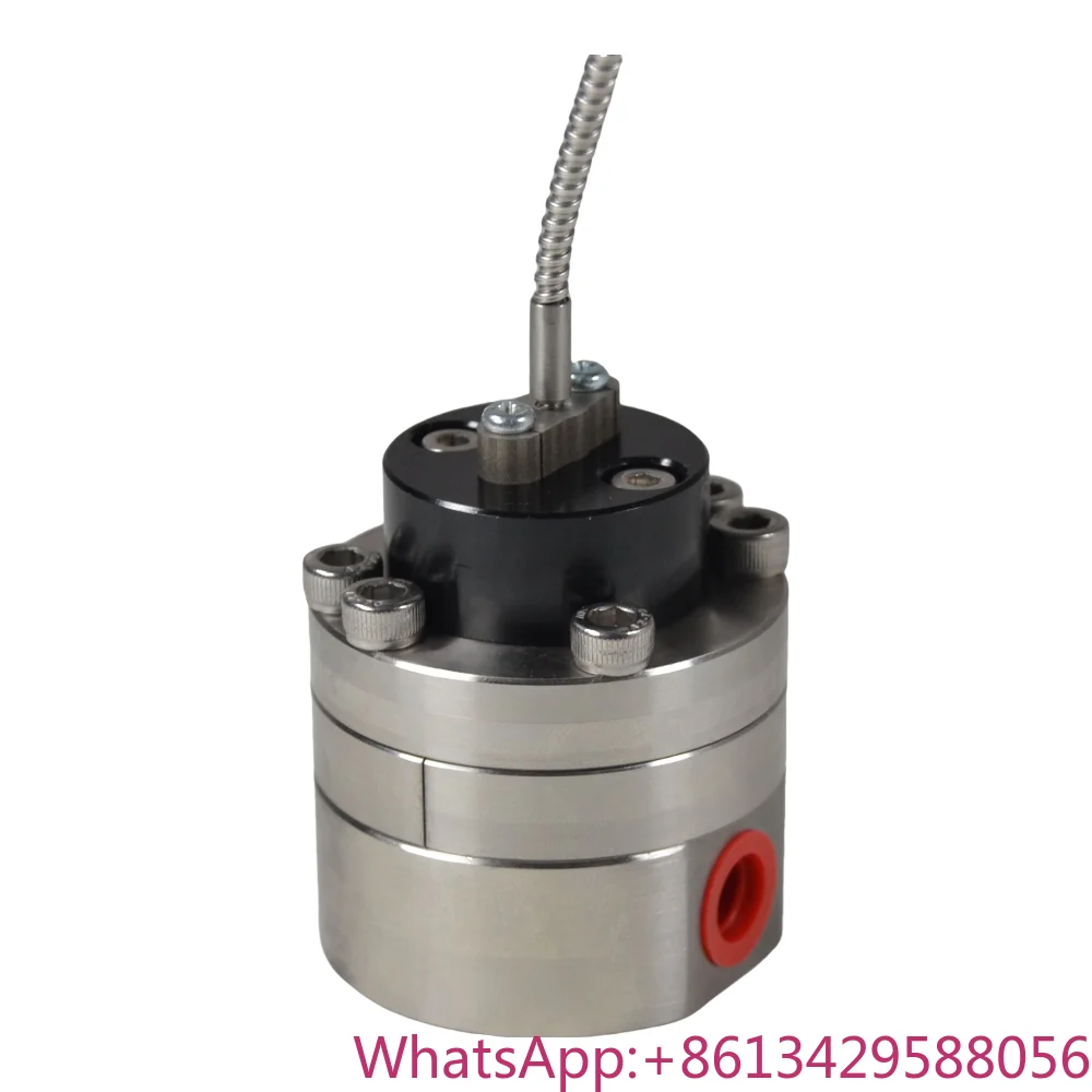 Medidor de flujo de engranaje pequeño con salida de fibra óptica resistente a altas temperaturas, micrometro de flujo antiestático para minería de carbón