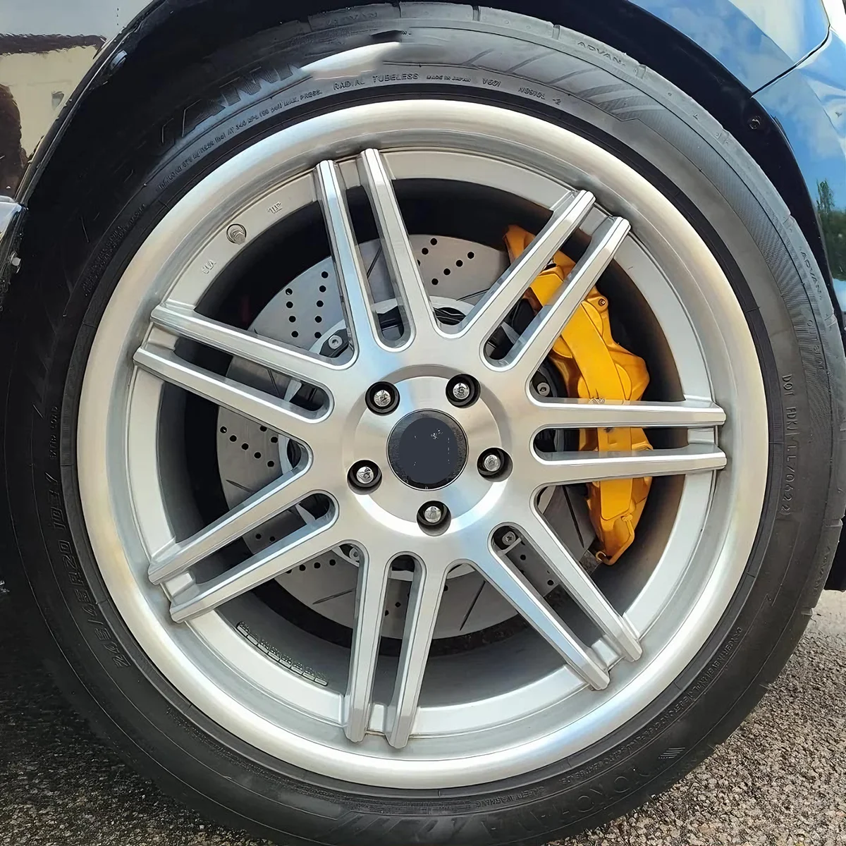 Sistema de frenos automático mejorado, pinza de freno delantera de 6 ollas, disco de frenos grandes traseros de 4 pistones, Kit dorado para ford Focus rs bmw M4 E90 335i - imagen 2