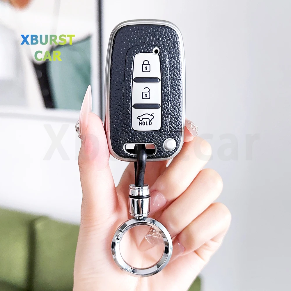 Carcasa llave Kia Sportage Sorento Hyundai IX35 Elantra Sonata – Cuero TPU