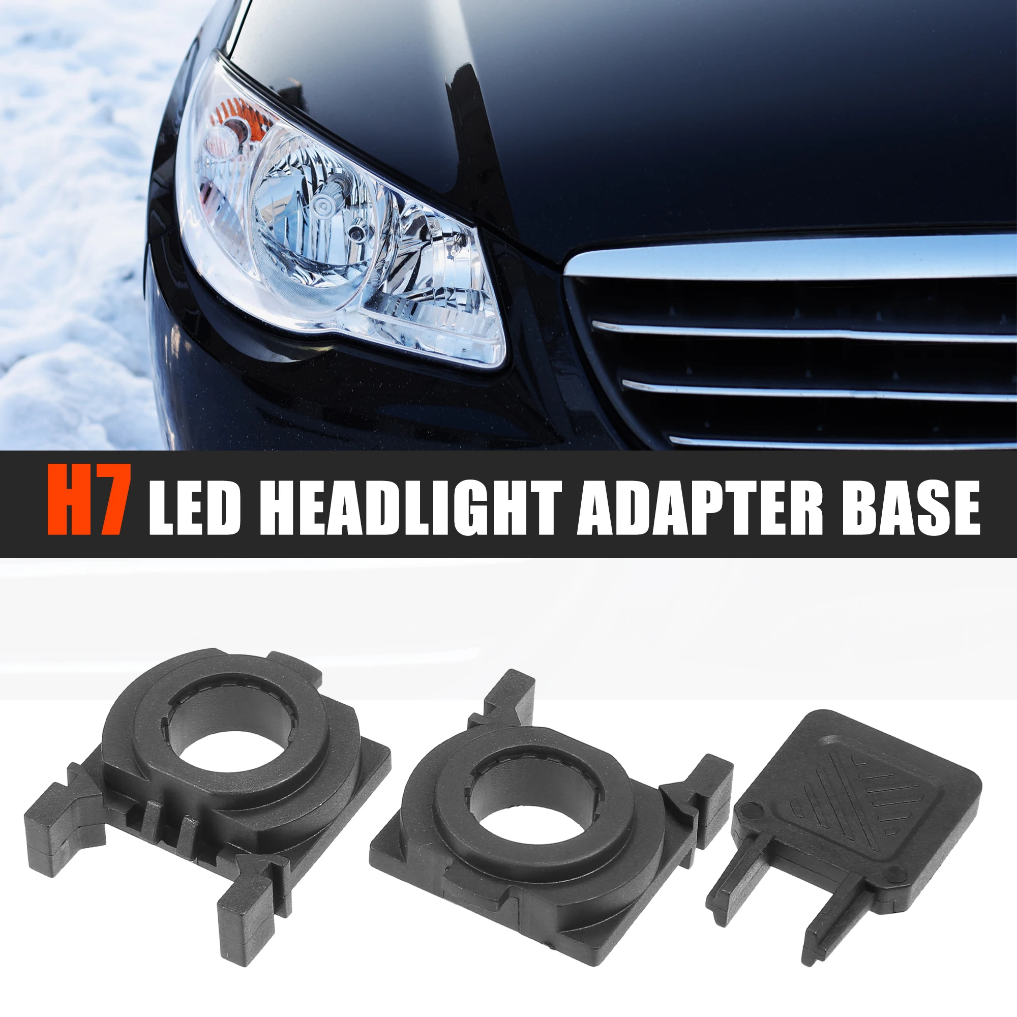 Adaptador base faro LED H7 UXCELL para Ford Fiesta 2009-2014 - imagen 3