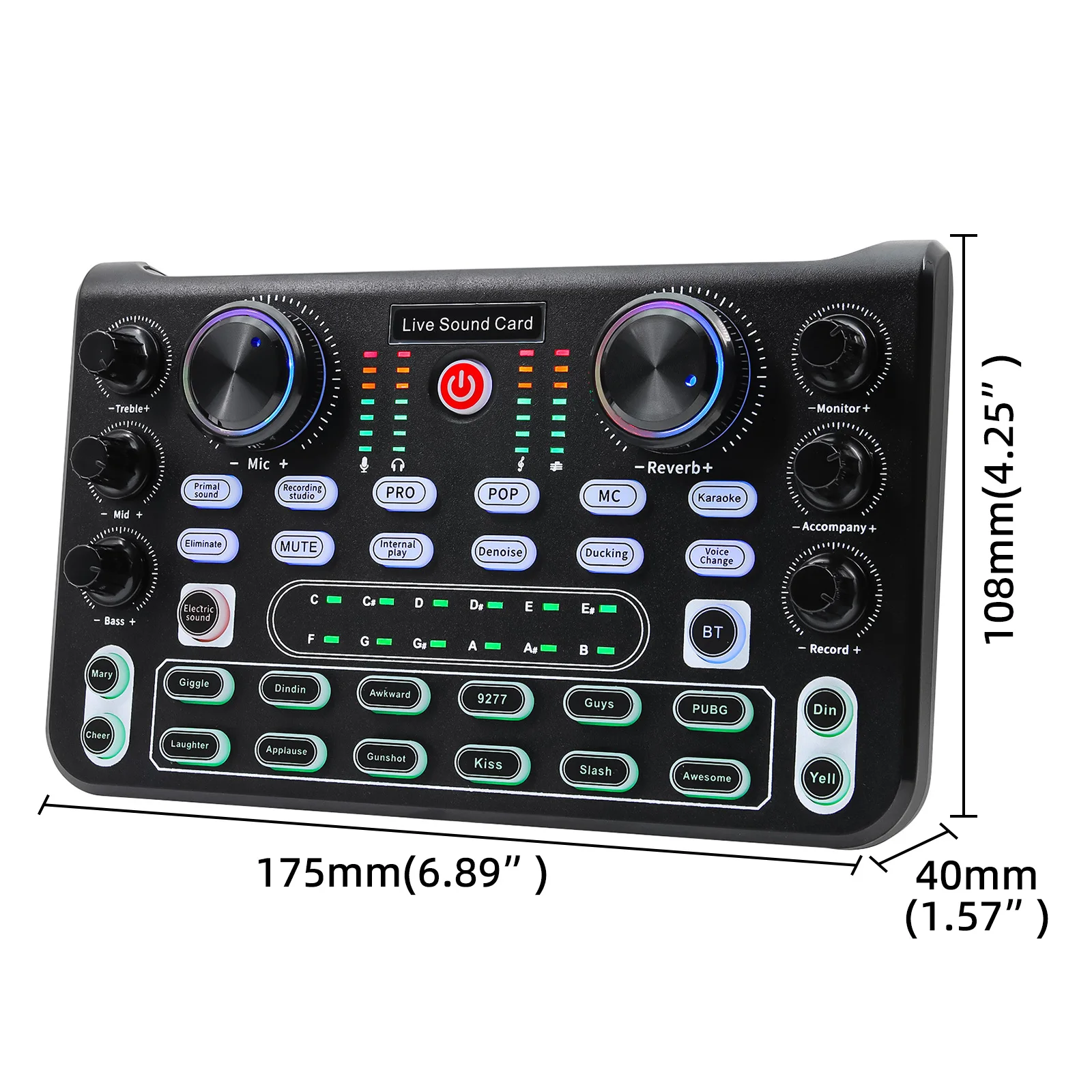 Tarjeta de sonido X60 con mezclador para karaoke y streaming en vivo - imagen 5