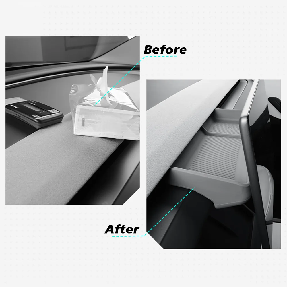 Bandeja salpicadero Tesla Model Y Juniper 2025 para organizador interior - imagen 2