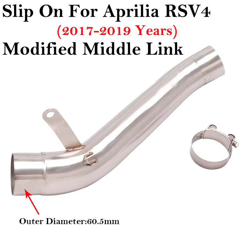 Silenciador slip-on de 60 mm para Aprilia RSV4 2017-2019