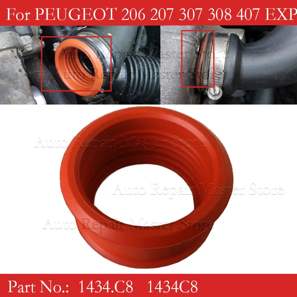 Manguito turbo 1434C8 para Peugeot 206 1.6 HDI