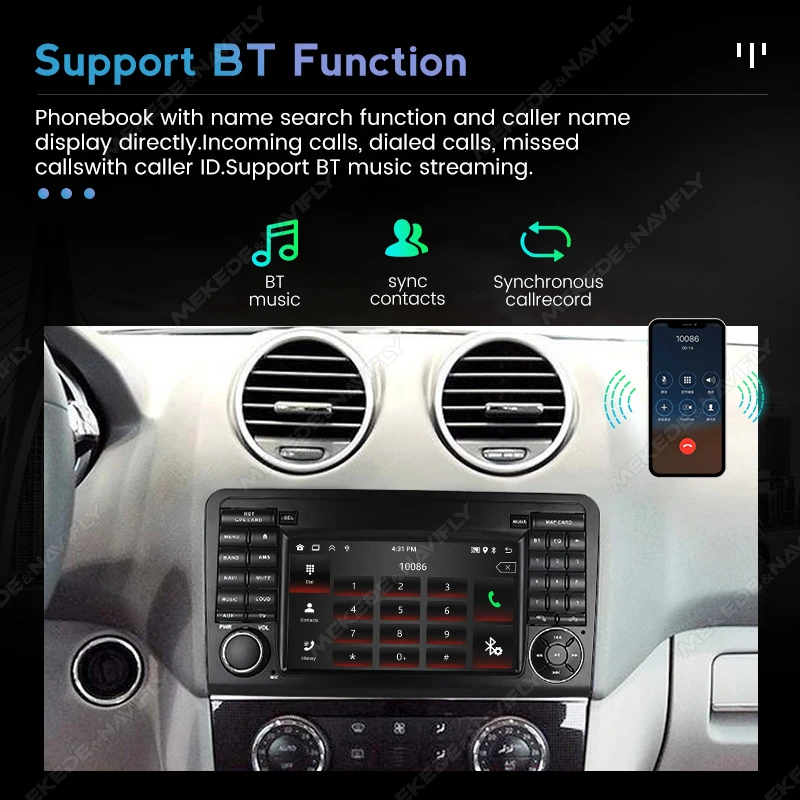 MEKEDE Radio Android CarPlay para Mercedes ML/GL W164 X164 - imagen 3