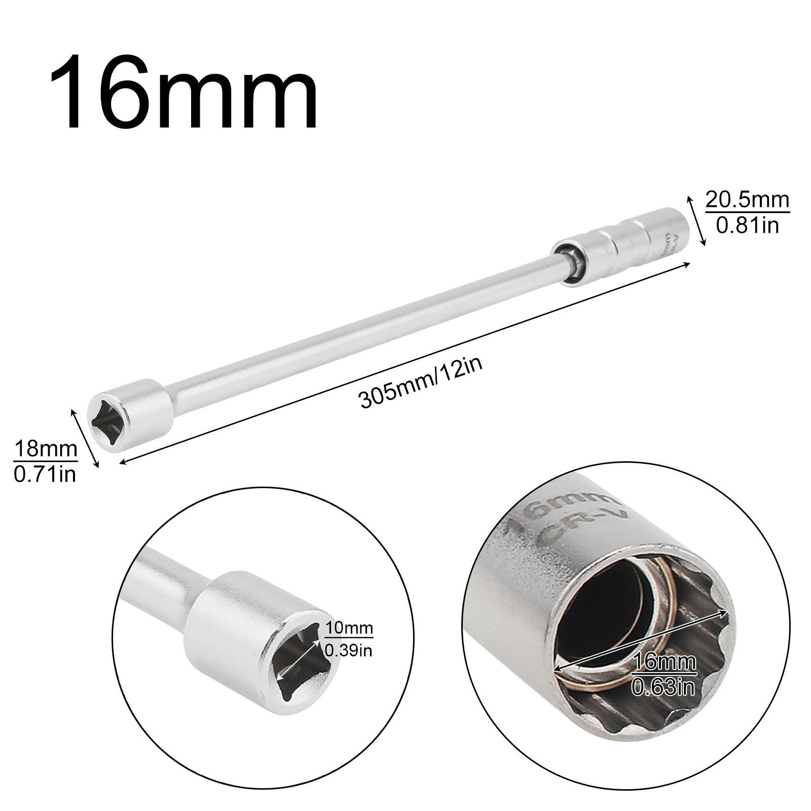 Enchufe magnético para bujías 14/16 mm (3/8) - BMW Nissan Honda - imagen 3