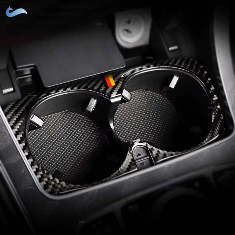 Embellecedor portavasos fibra de carbono Mercedes Clase C W205 GLC