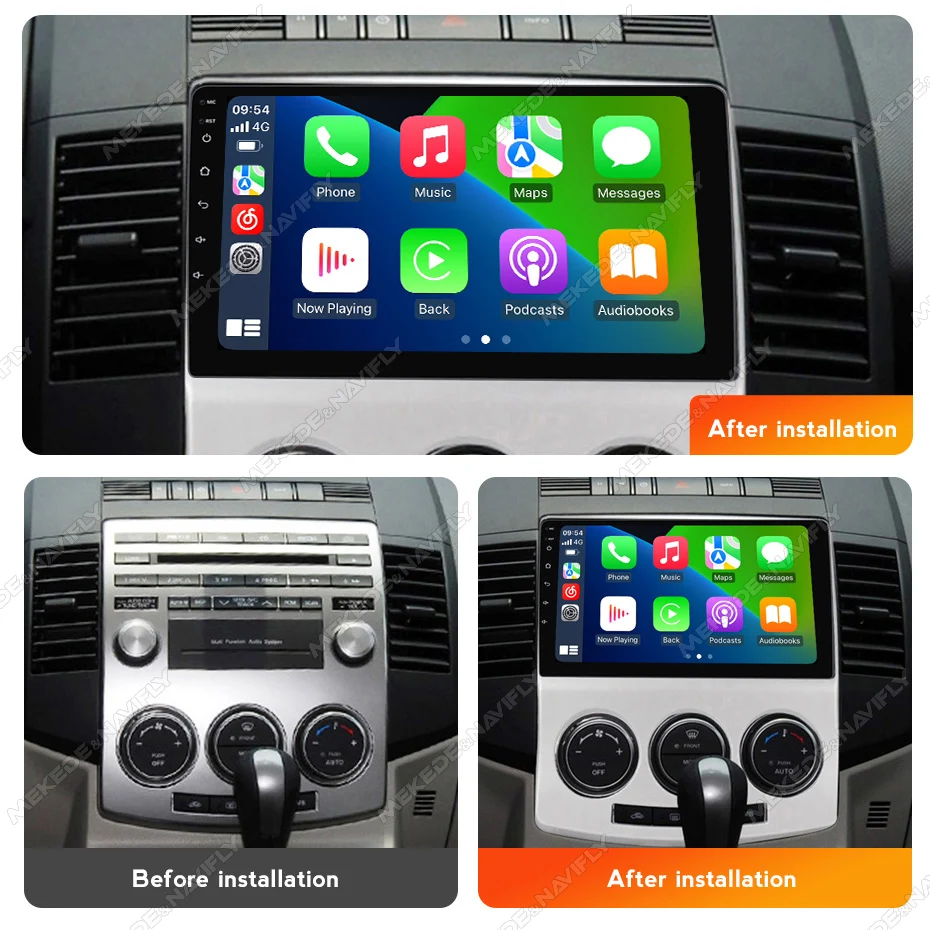 Radio Android Auto inalámbrico CarPlay MEKEDE para Mazda 5 2005-2010 - imagen 2