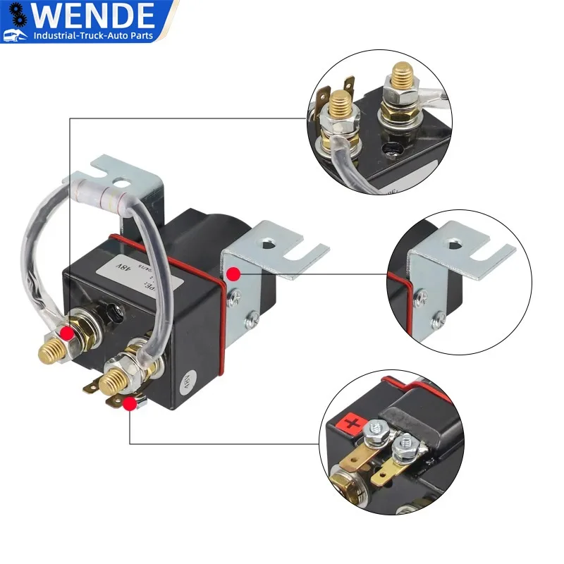 102774701 Club Car Relé de arranque solenoide para DS Precedent 48V - imagen 4