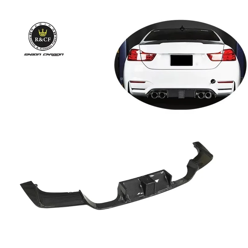 Difusor trasero fibra de carbono Kolhen para BMW M3/M4 F80-F83 con LED