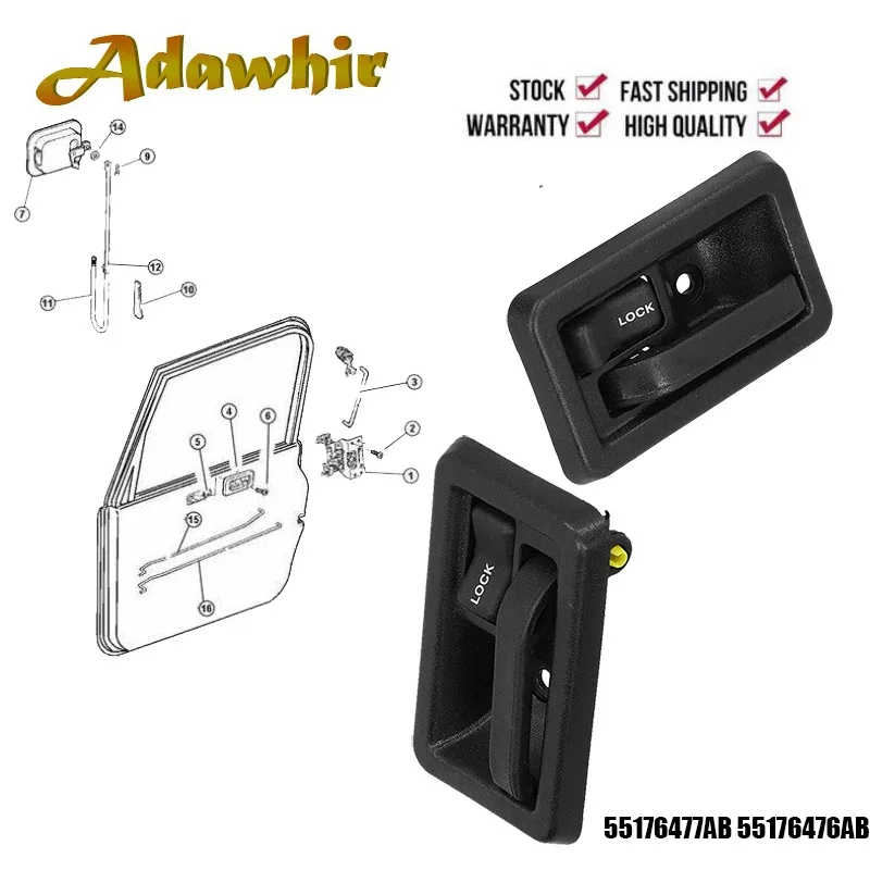 Tiradores puerta interiores Jeep Wrangler YJ TJ 1987-2004