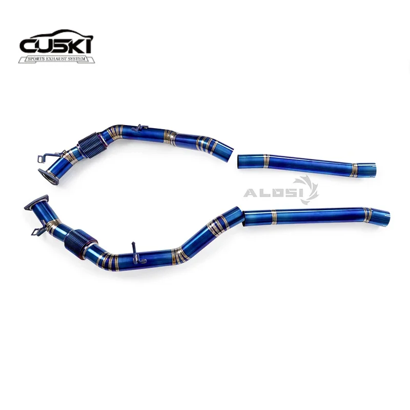 Kit de escape deportivo de titanio para Porsche Cayenne Turbo 4.0T - imagen 5
