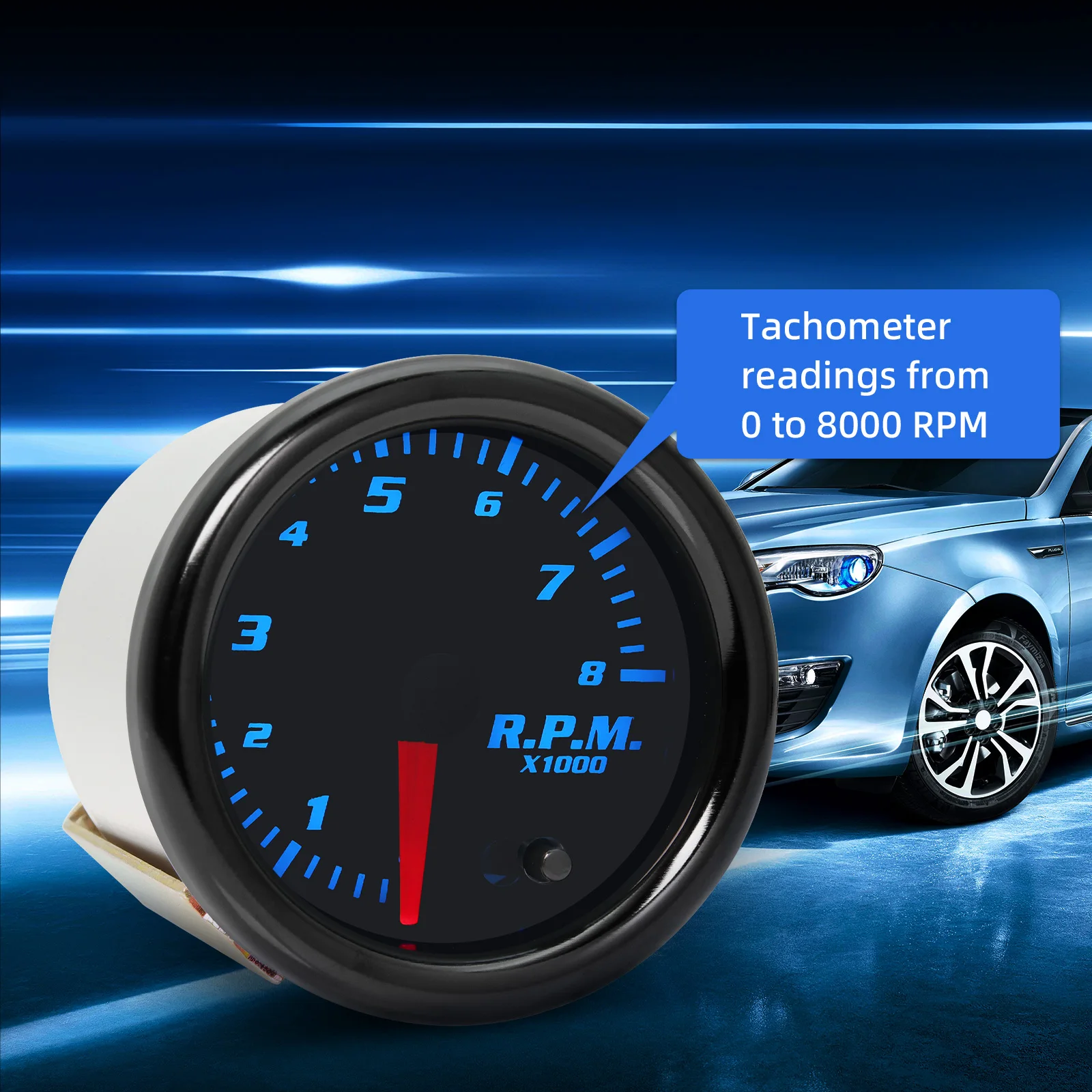 Reloj multifunción de 52 mm para turbo, motor y 7 colores - imagen 5