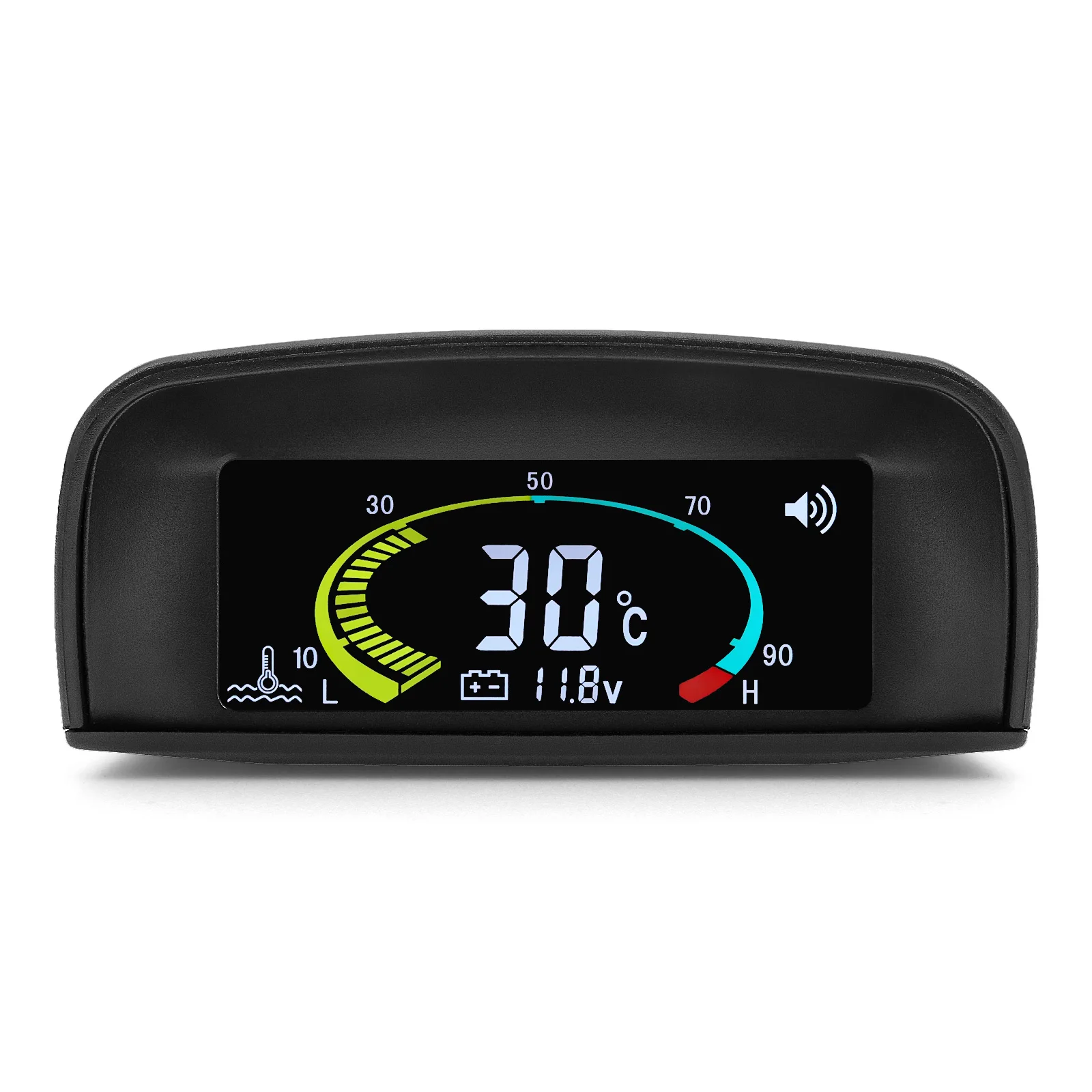 Medidor de temperatura del agua LCD 12V/24V con sensor para coche - imagen 5