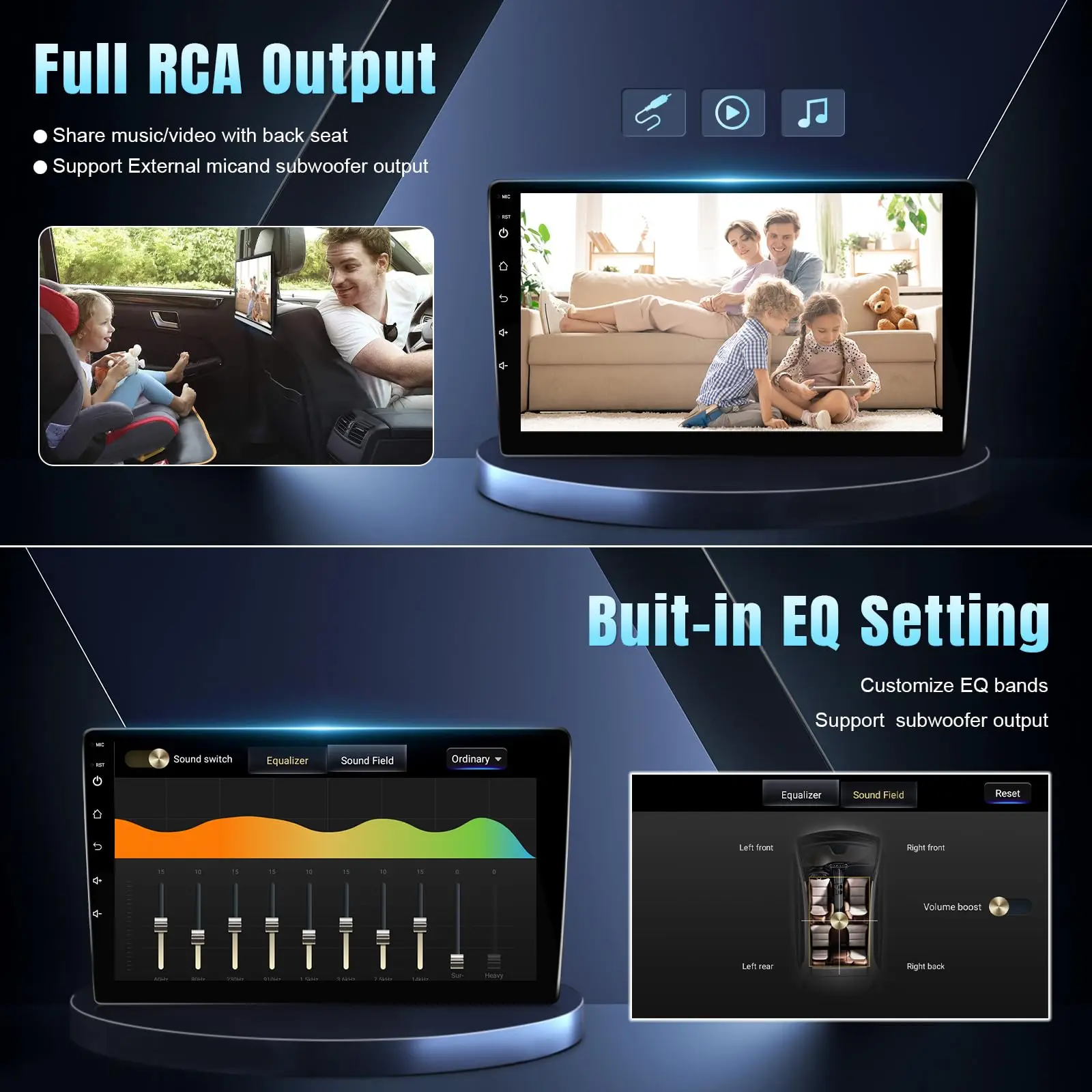 Radio pantalla táctil 9" IPS CarPlay y Android – Toyota RAV4 2006-2012 - imagen 5