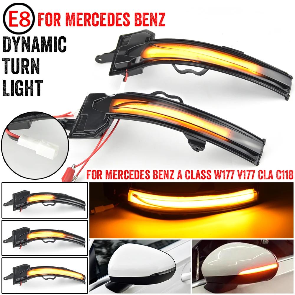 Intermitente LED dinámico espejo lateral Mercedes Clase A W177 A200