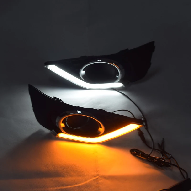 Luces diurnas LED con intermitente ámbar para Honda BR-V 2012-2016 - imagen 4