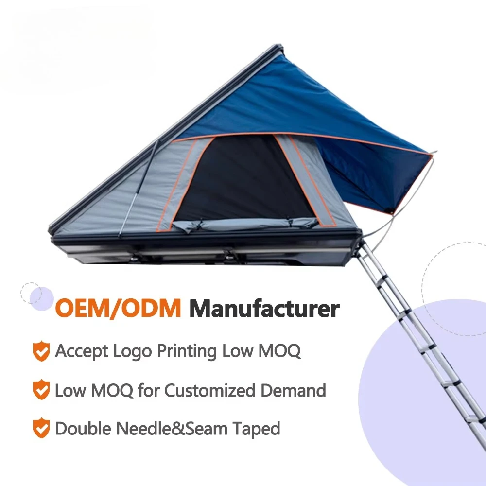 Tienda techo coche rígida impermeable de aluminio con ventana - imagen 3