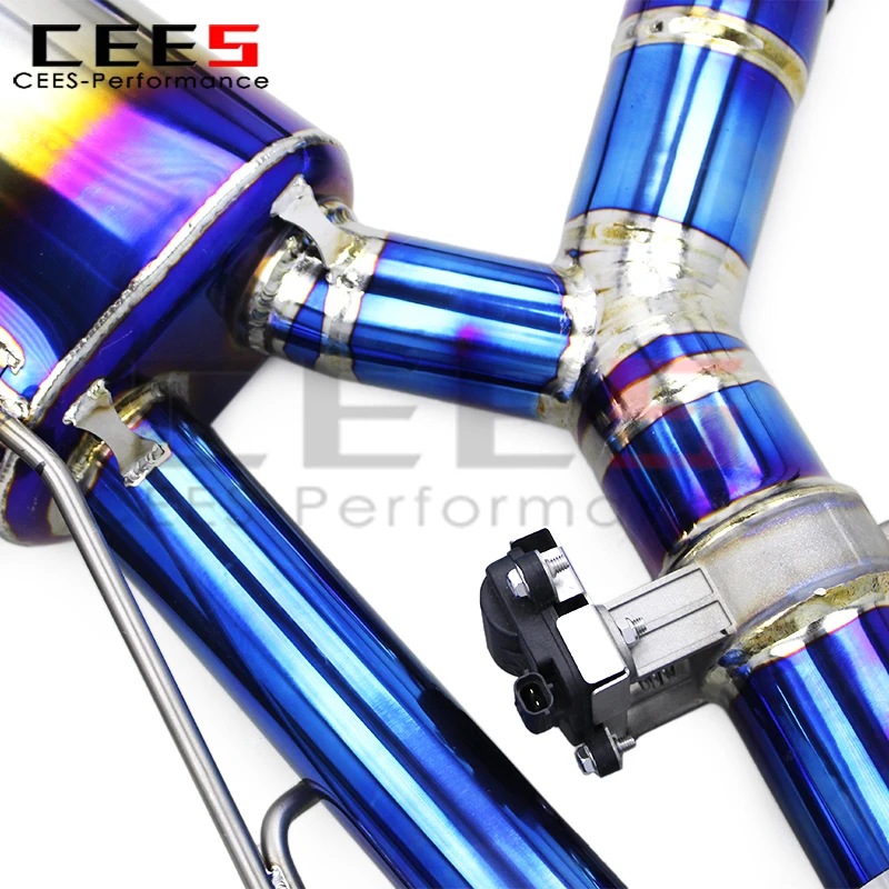 Cees Catback de escape con válvula para BMW F95 F96/LCI X5M X6M 4.4TT 2020-2024 silenciador de tubo de escape con sistema de Control remoto - imagen 3