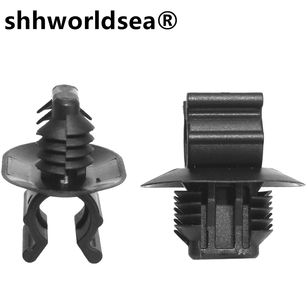 Shhworldsea clip automático de nylon negro para embellecedores
