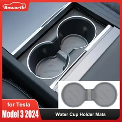 Alfombrillas antideslizantes portavasos Tesla Model 3 Highland 2024