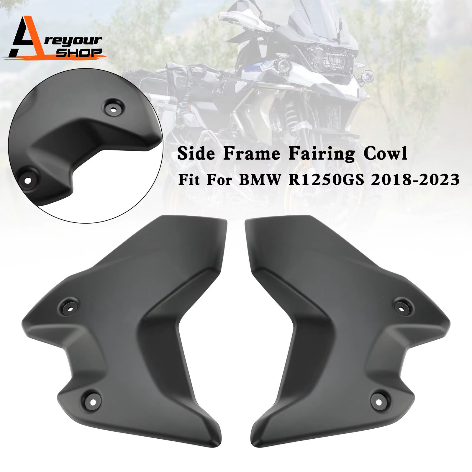 Protectores de radiador y cubierta lateral BMW R1250GS 2018-2023