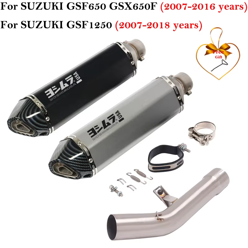 Escape Suzuki GSF650/GSX650F/GSF1250 de 51 mm con DB killer