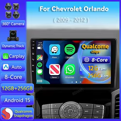 Radio 2DIN Android 15 con CarPlay para Chevrolet Orlando 2009-2012