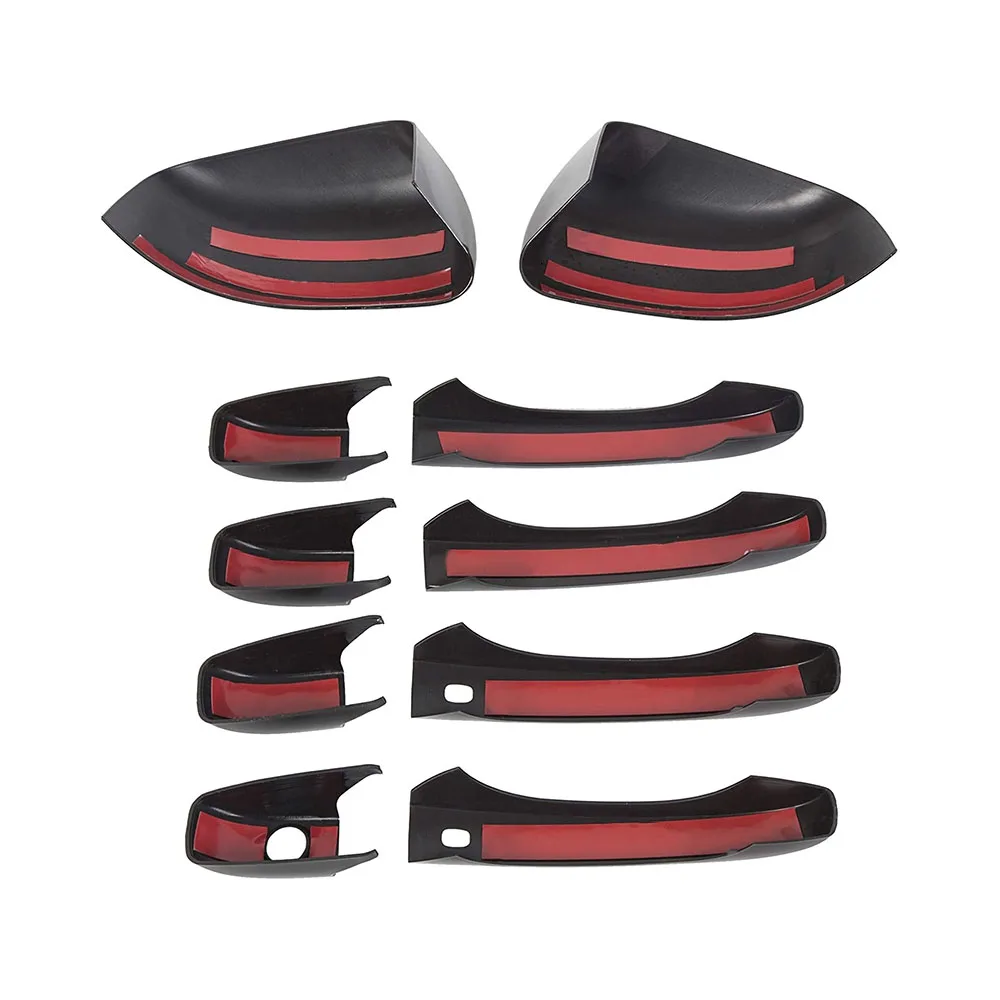 Cubiertas espejo y manillas puerta fibra carbono Jeep Dodge 2011-2021 - imagen 5