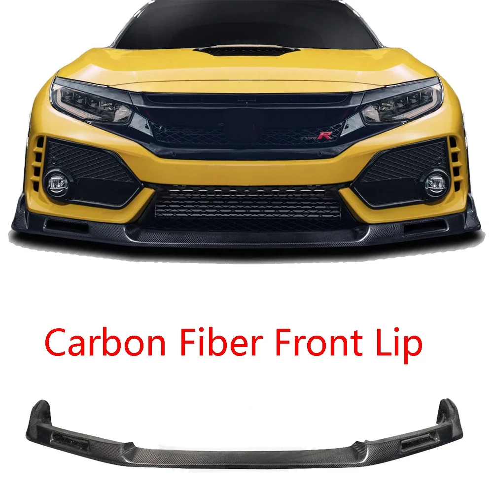 Splitter delantero fibra carbono Civic Type R 2017-2021