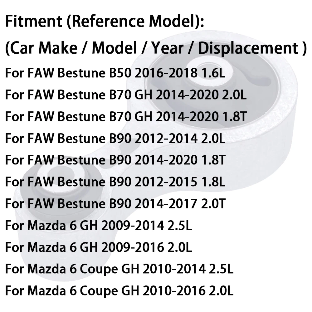 Soporte de motor G33E39040A – FAW Bestune B50 B70 B90 Mazda 6 GH - imagen 5