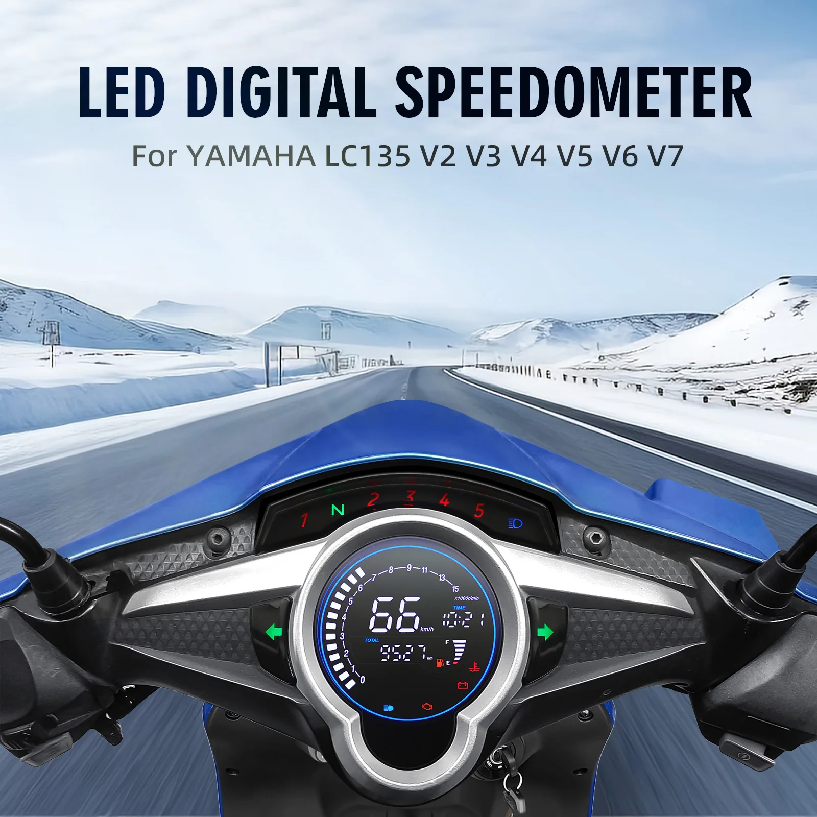 Velocímetro digital LED con cuentakilómetros y tacómetro Yamaha LC135 - imagen 2