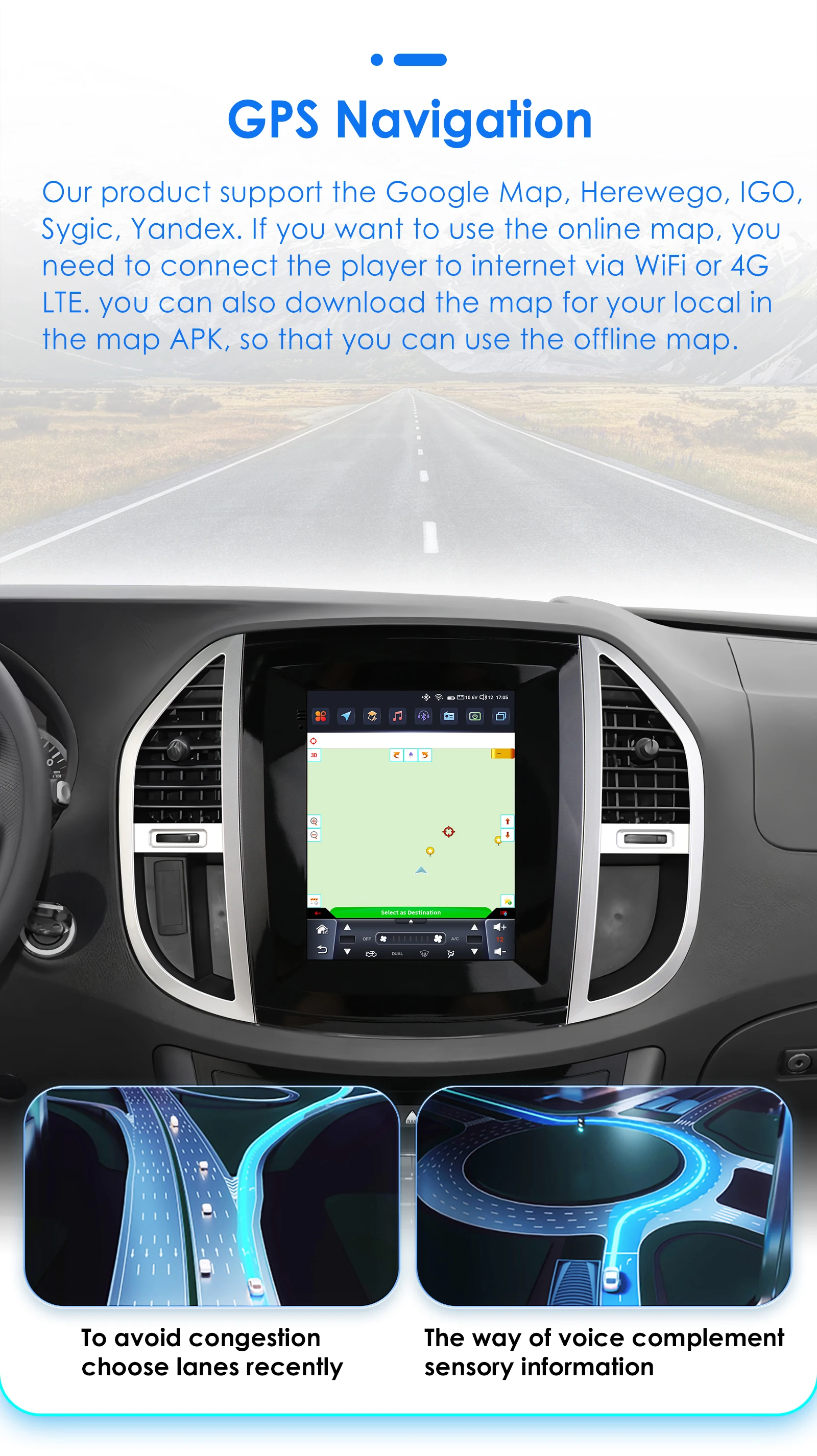 Radio Hizpo estilo Tesla para Mercedes Vito W447 2014-2020 CarPlay - imagen 5