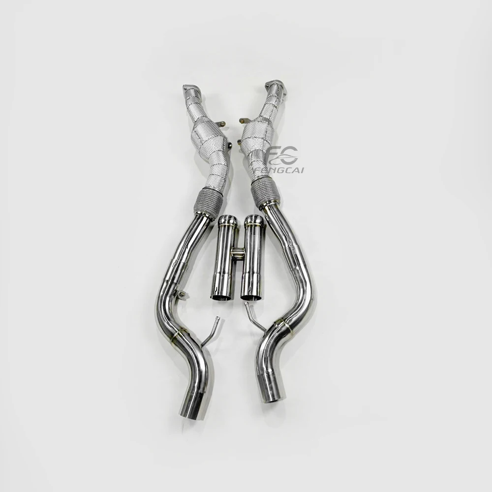 Catalizador deportivo alto flujo Mercedes S500L 4.7T acero inoxidable - imagen 5