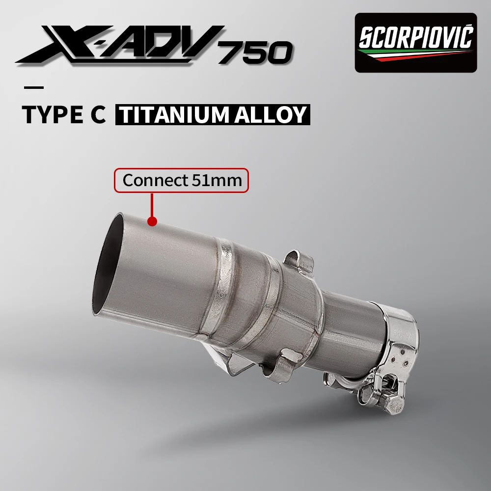 Tubo de conexión medio escape para moto modelo X-ADV 750 2017-2023 - imagen 2